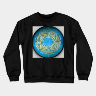 golden sun on  blue sky Crewneck Sweatshirt